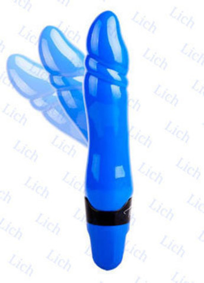 Синий мультискоростной вибратор Maestoso, 22.8 см