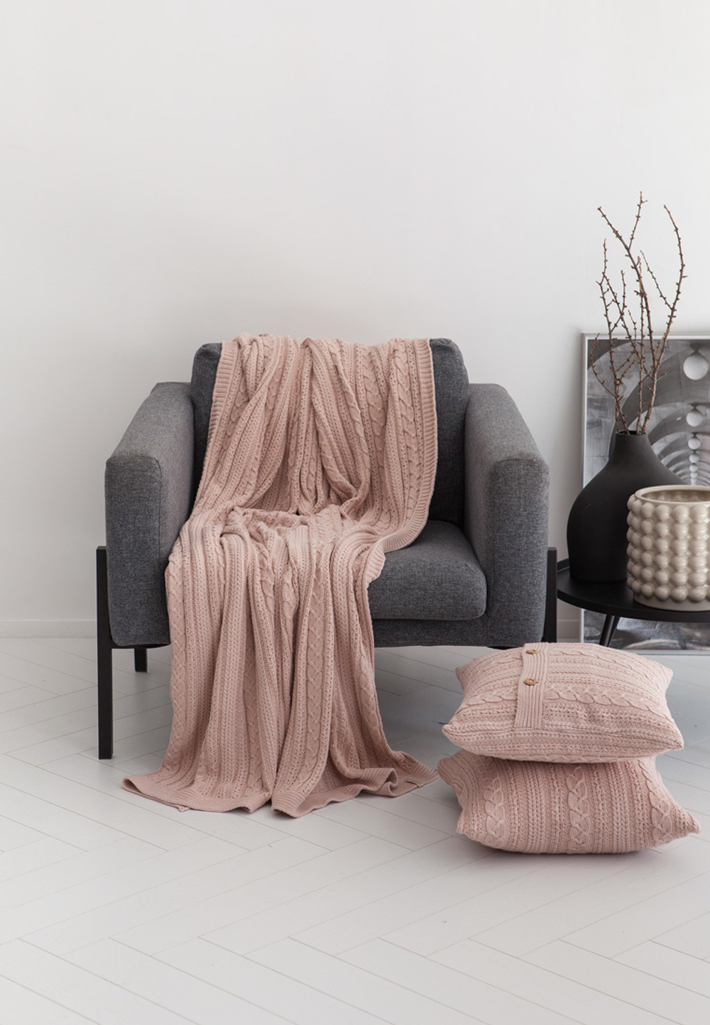 Наволочка декоративная 40х40 Luxberry Lux 45 розовое парфе