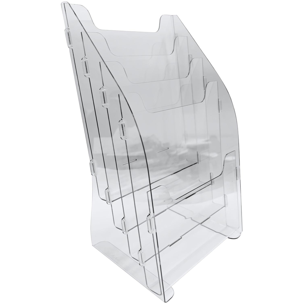 Подставка настольная вертик. Attache А5 на 4 отд. под буклеты, пэт БП 40453