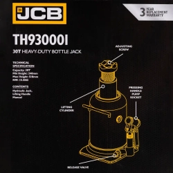 Домкрат бутылочный 30т JCB JCB-TH930001