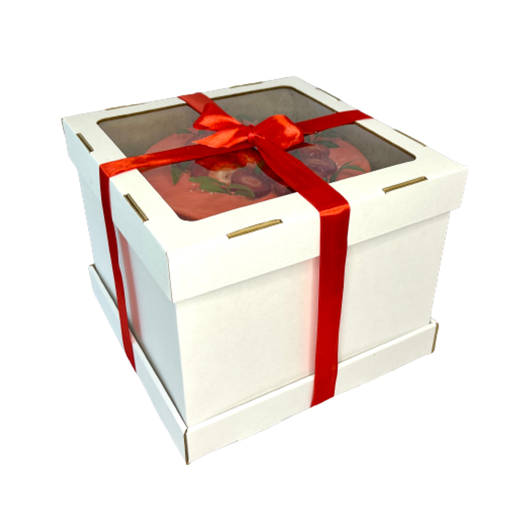 Короб для торта Strong Window White 30*30*30