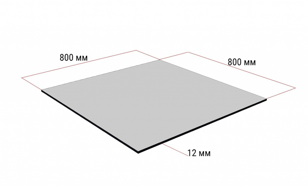 Столешница квадратная HPL Fitto