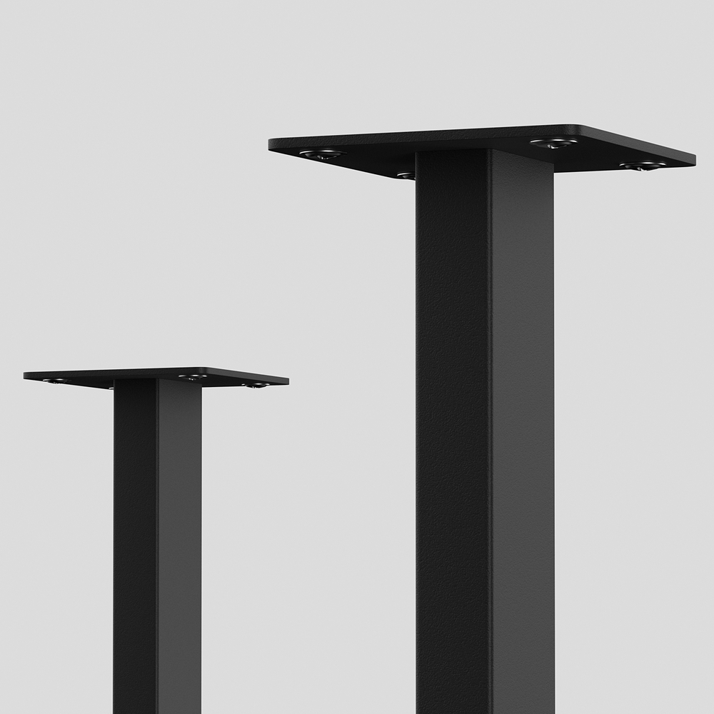 Стол 120х60 Белый П-подстолье черное