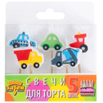 Свечи д/торта на пиках Авто 5шт