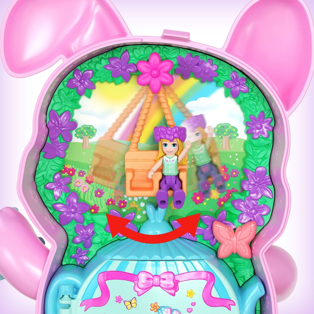 Polly Pocket - Зайчий чаепитие Компактный набор + куколка + аксессуары JCR40
