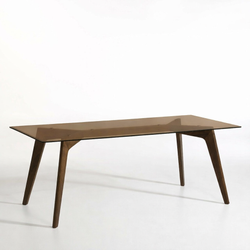 Дизайнерский стол STRIPE WOOD 200