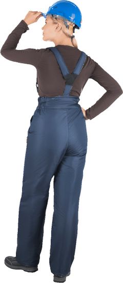 Костюм зимний женский "Вега" брюки (т.синий/серый)