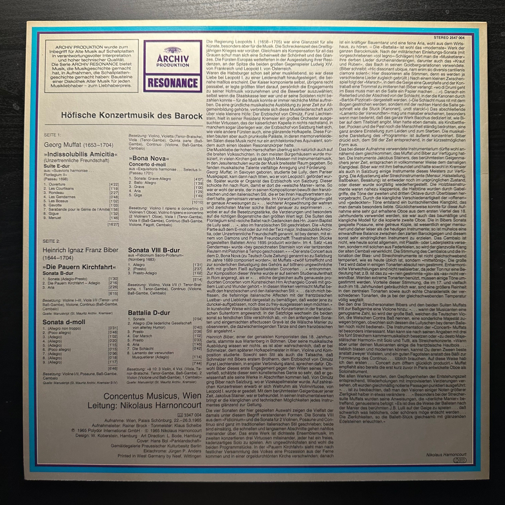 Придворная музыка барокко (Германия)