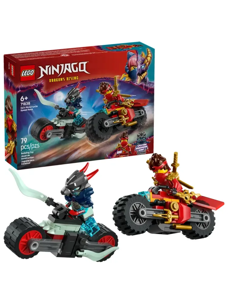Конструктор Ninjago 71838 Скоростная гонка на мотоцикле Кая