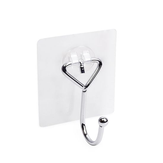 Крючок одинарный с креплением "SMART STICKER" Besser BS 0151A хромированный 8х4,5х14 см.