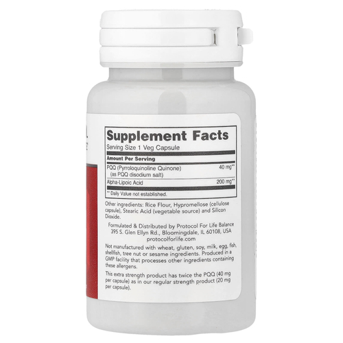 Protocol for Life Balance, пирролохинолинхинон, 50 растительных капсул