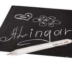 Ручка гелевая Alingar, 0,6 мм, белая, автоматическая, резиновый грип, круглый, прозрачный, пластиковый корпус, карт. уп.