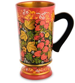 Народные промыслы ХЛ-034/1 Кружка «Трапезная» 200х100 (Хохлома)