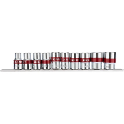 Rexant (12-8304) Набор торцевых головок 1/2, двенадцатигранные, CrV, 10 шт., 10-24мм