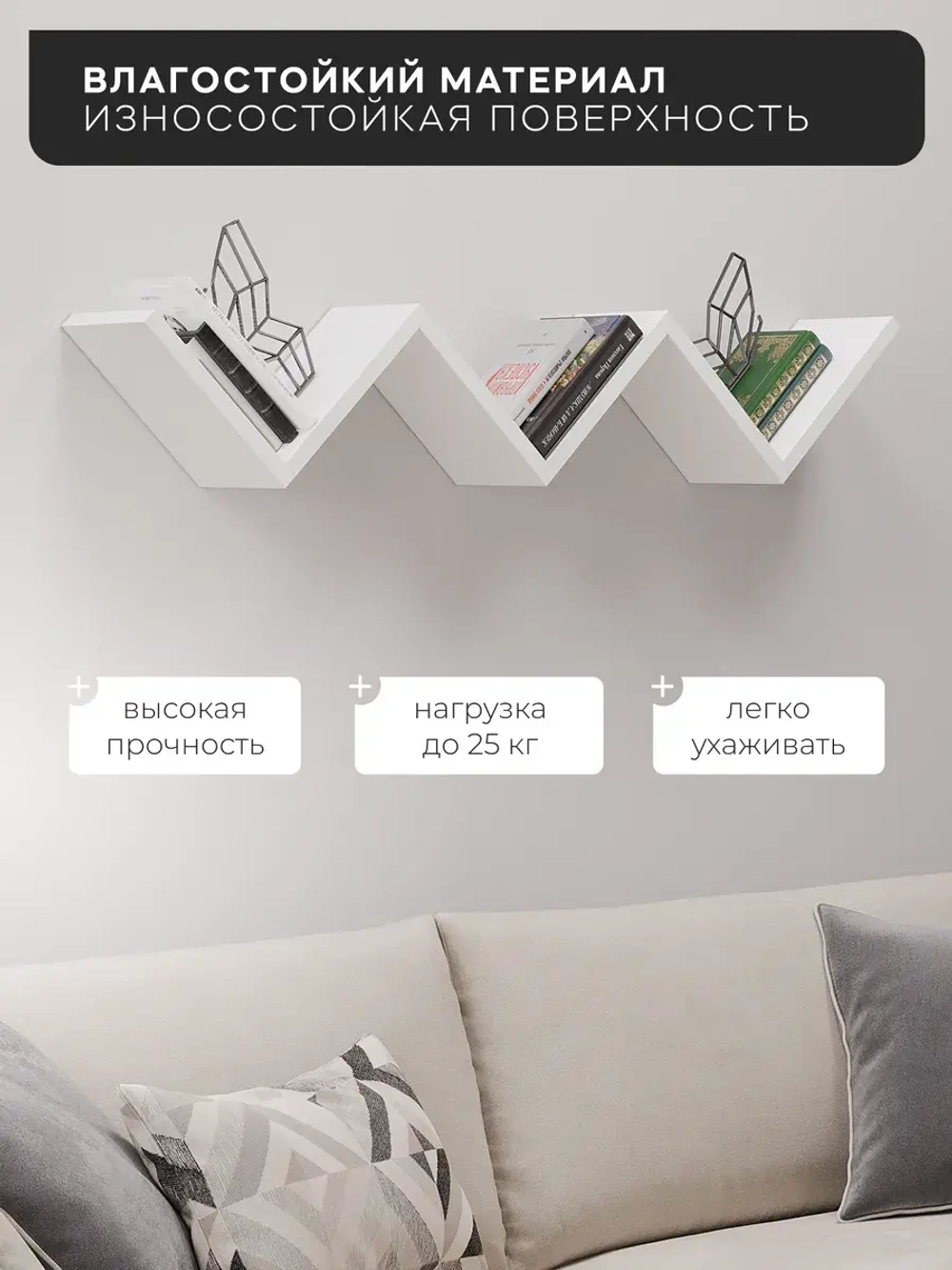 Полка настенная навесная