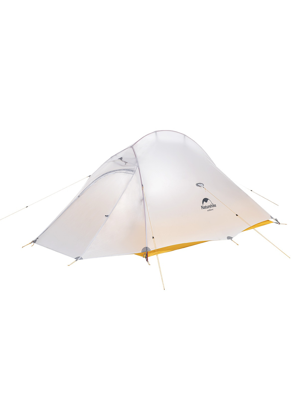 Палатка Naturehike Cloud Up EXT Si 2-местная, алюминиевый каркас, сверхлегкая, серо-желтая