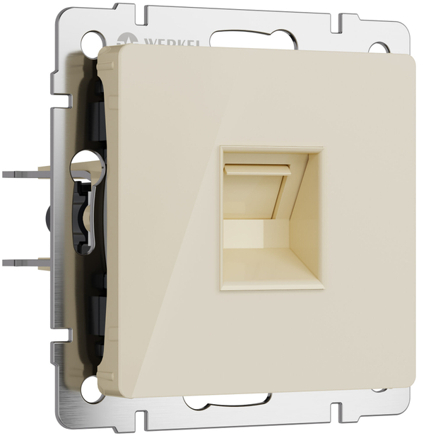 W1181043/ Электроустановочные изделия - Розетка Ethernet RJ-45 (айвори акрил)