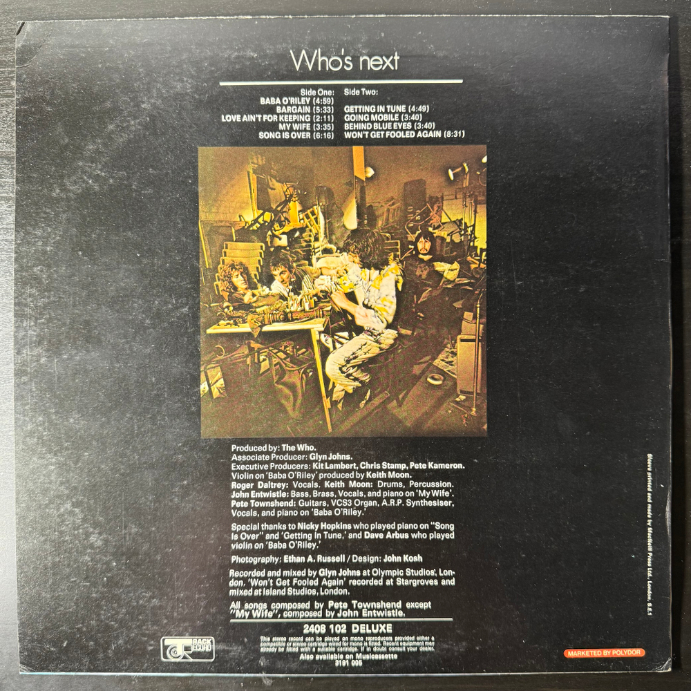 The Who – Who's Next (Англия 1971г.)