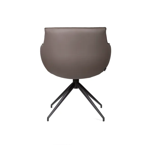 Полукресло Sofia, темно-серая экокожа Soft-Touch