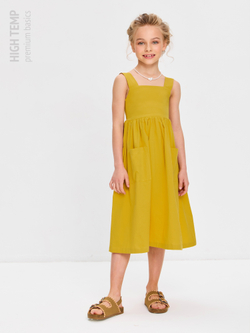 Сарафан из хлопка с бантом на спинке