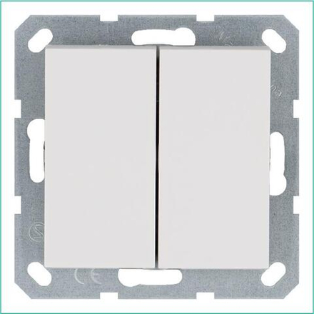 Переключатель перекрестный 1-кл. 10А IP20 механизм бел. глянцевый Jasmart G3013W