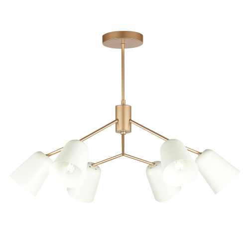 SLE155902-06 Светильник потолочный Золотистый/Белый E14 6*40W MARIO