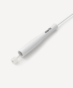 Скакалка RP-501 ПВХ, с пластиковыми ручками, 3 м, белый