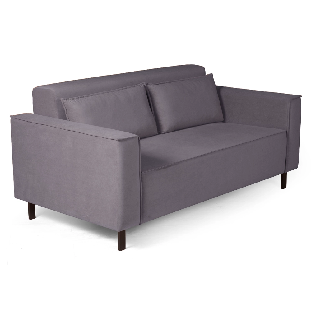 Club диван-кровать прямой, велюр Frost Shark