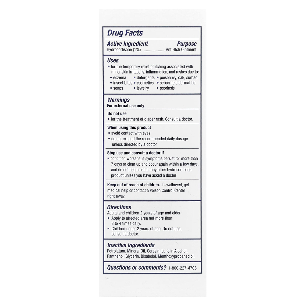 Aquaphor, Мазь для снятия зуда, максимальная эффективность, без отдушек, 56 г (2 унции)