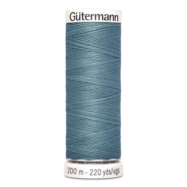 Нитки универсальные Gutermann Sew-all 100 (200 метров), 5 кат. | 827 сизый