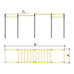 Спортивное оборудование с рукоходами Romana 501.17.01