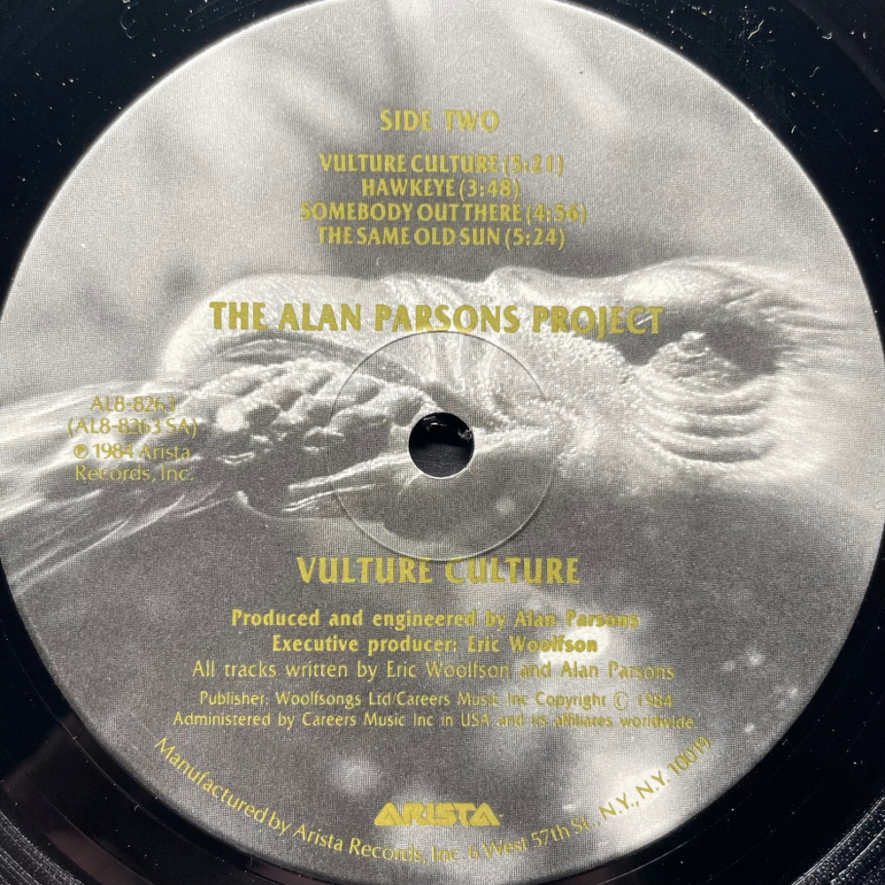 The Alan Parsons Project ‎– Vulture Culture (США 1985г.)