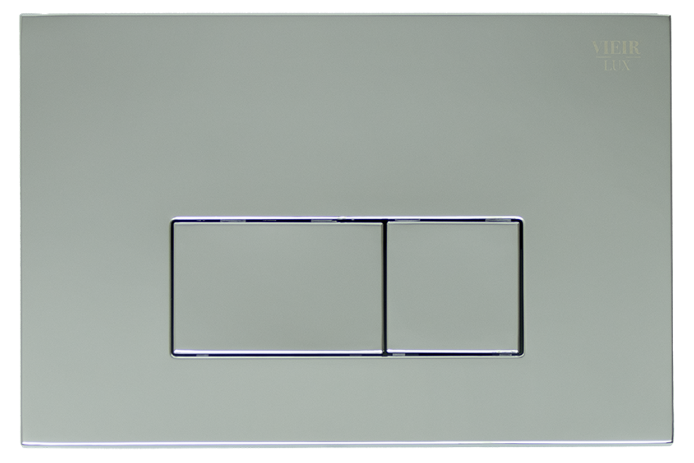 Кнопка для инсталляции с КВАД клав. (ХРОМ)  ViEiR  (50/1шт)