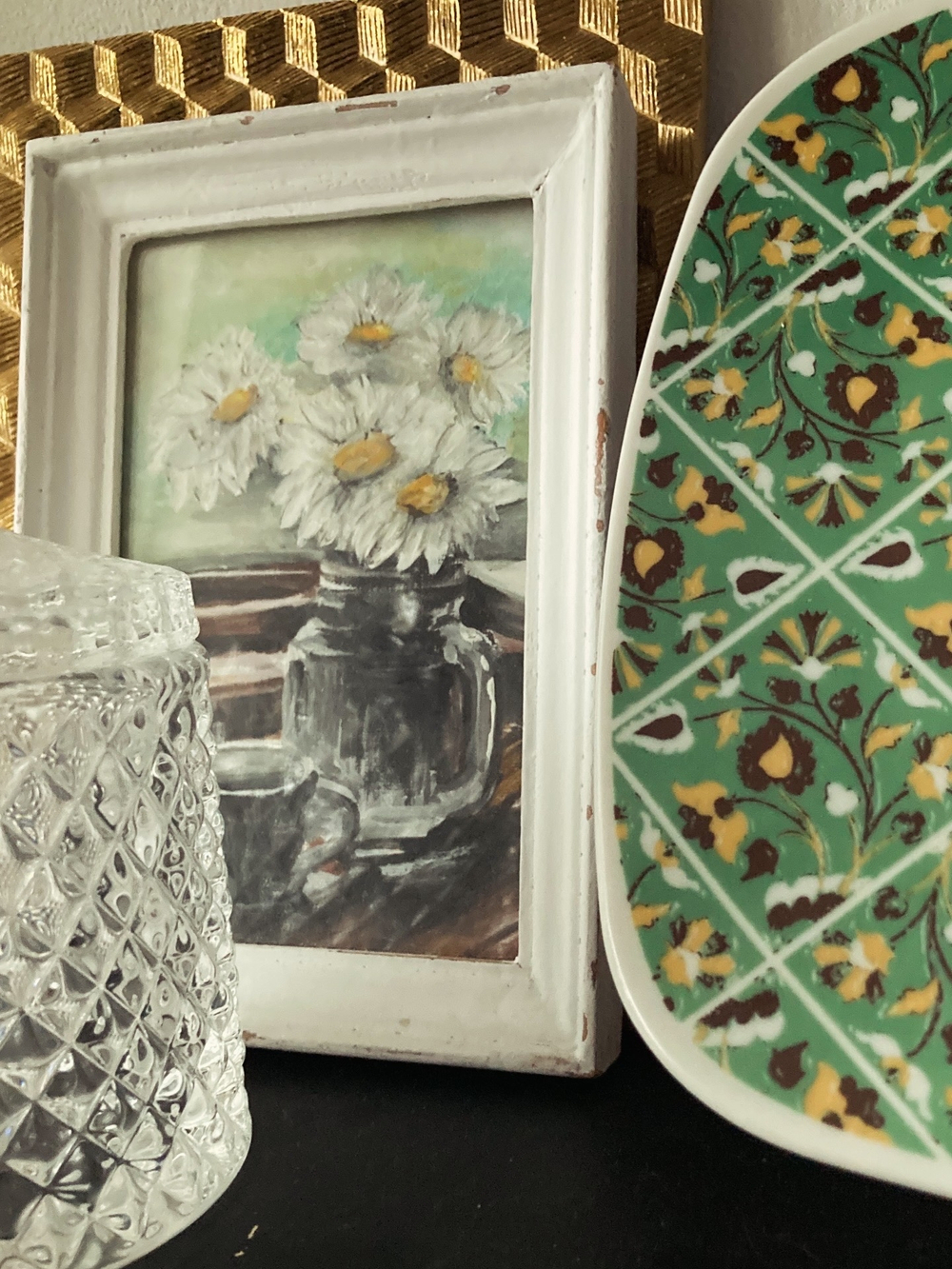 Блюдо малое или сервировочная тарелка. Коллекция Изразец Коломенское. Цветы. Бревно (Log).