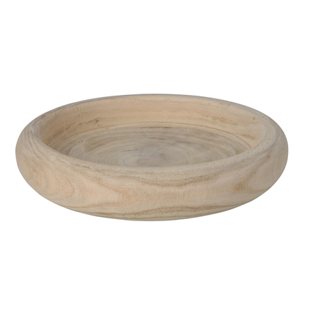 Блюдо круглое из тикового дерева 27*5 см