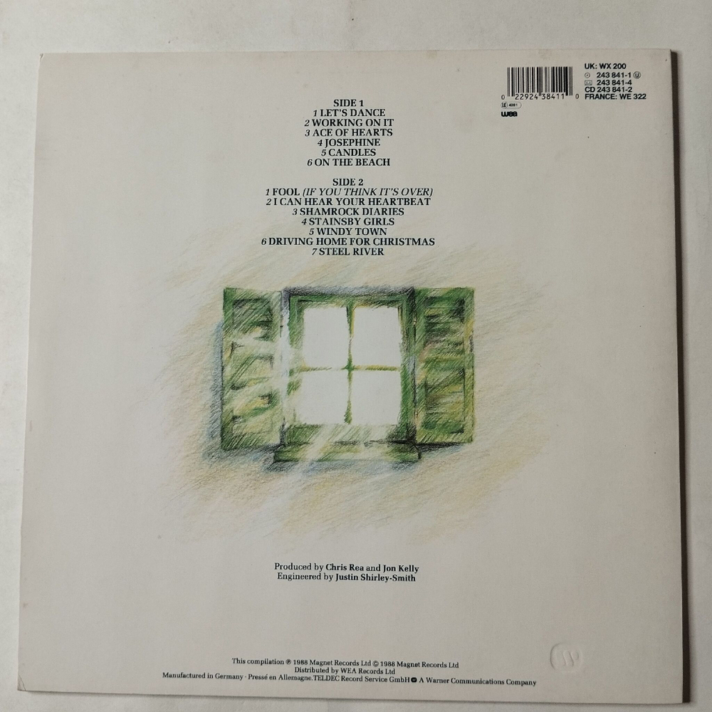 Винтажная виниловая пластинка LP The Best Of Chris Rea New Light Through Old Windows (Germany 1988)