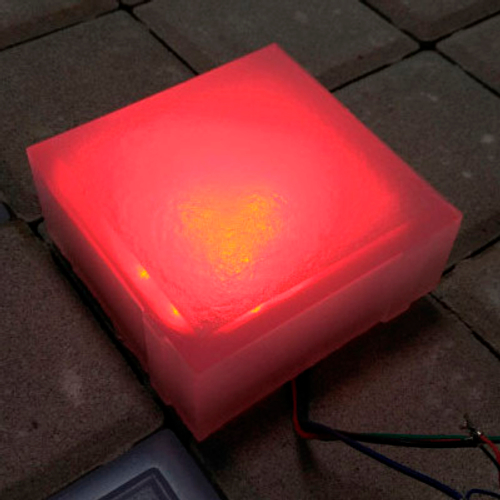 Светодиодная плитка 100х100х60 красная