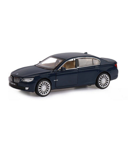 Машина "АВТОПАНОРАМА" BMW 760LI, синий, 1/34, свет, звук, инерция, в/к 17,5*13,5*9 см