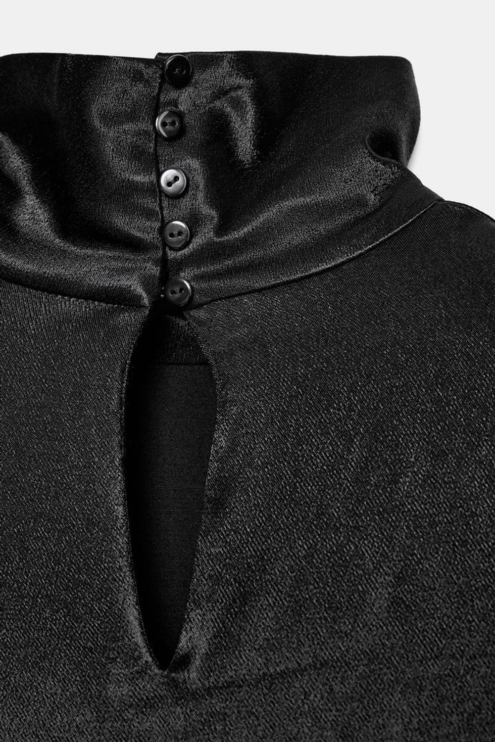 ZARA ДЛИННАЯ АСИММЕТРИЧНАЯ БЛУЗА — ZW COLLECTION, ЧЕРНЫЙ