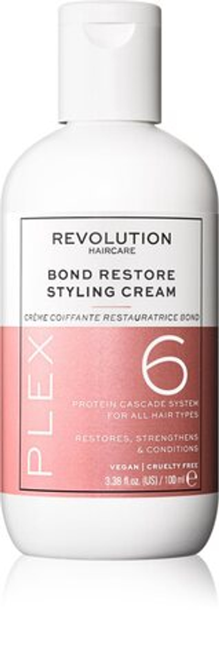 Revolution Haircare Plex No.6 Bond Restore Styling Cream - несмываемое восстанавливающее средство для поврежденных волос /   100  ml  / GTIN 5057566454964