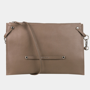 Сумка Tereze из кожи теленка, цвета кофе