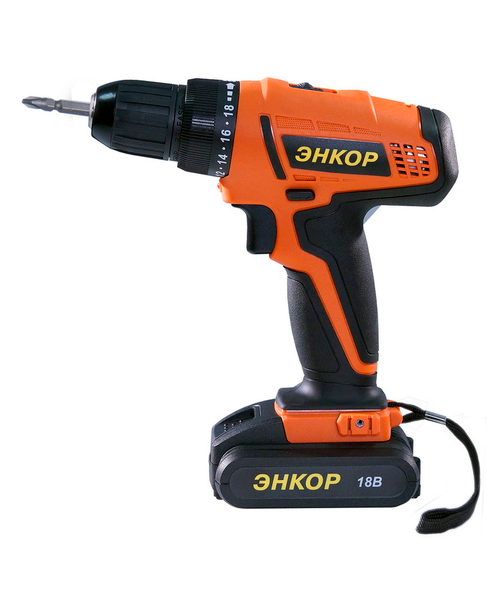 Шуруповерт аккумуляторный ЭНКОР ДША-2 18ЭР/10ЛМ 50026