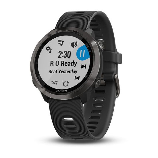 Спортивные смарт часы Garmin Forerunner 645 Music серые с черным ремешком 010-01863-32