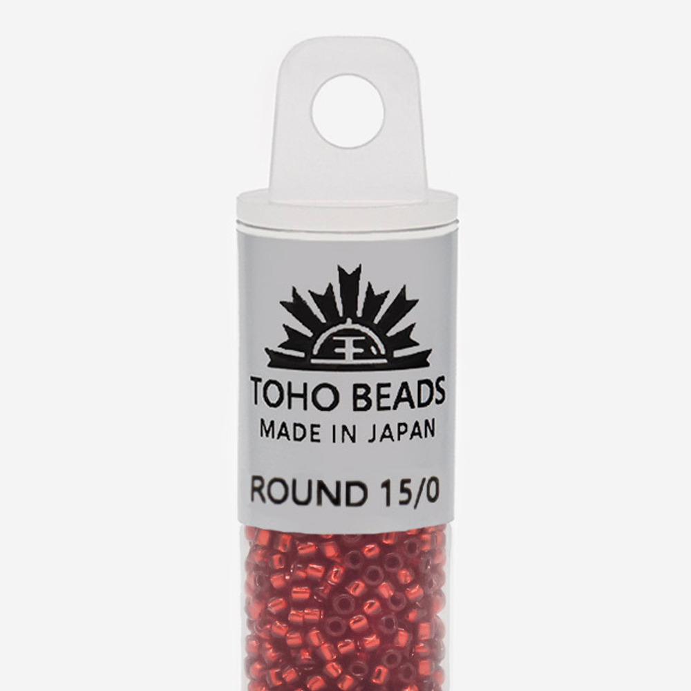 Японский бисер TOHO Round 15/0 (№25C), с внутренним серебрением, прозрачный
