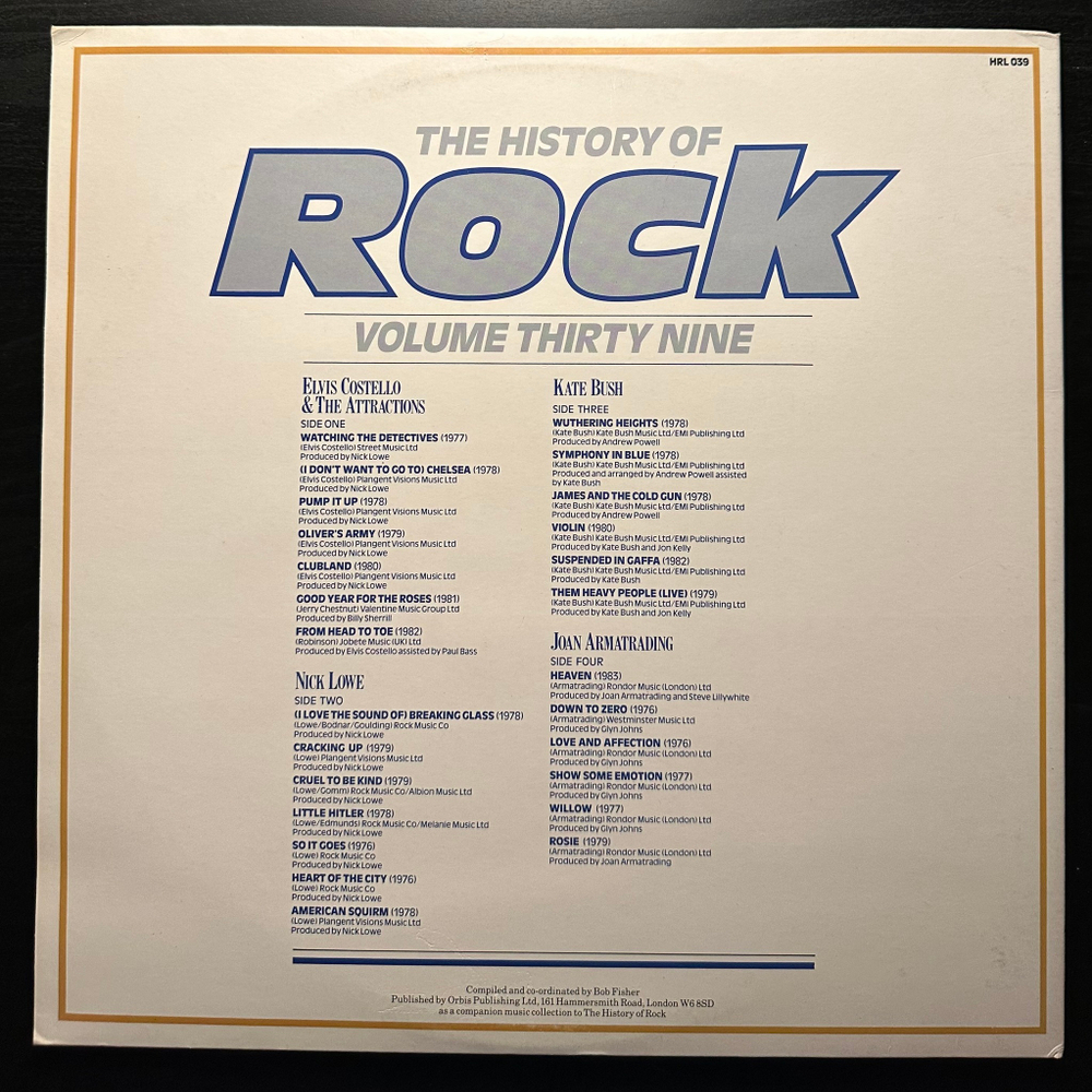 Сборник - The History Of Rock 39 (Англия 1986г.) 2LP