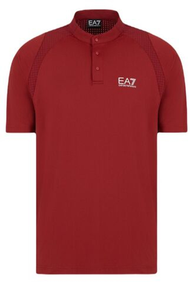 Теннисное поло EA7 Man Jersey - Red