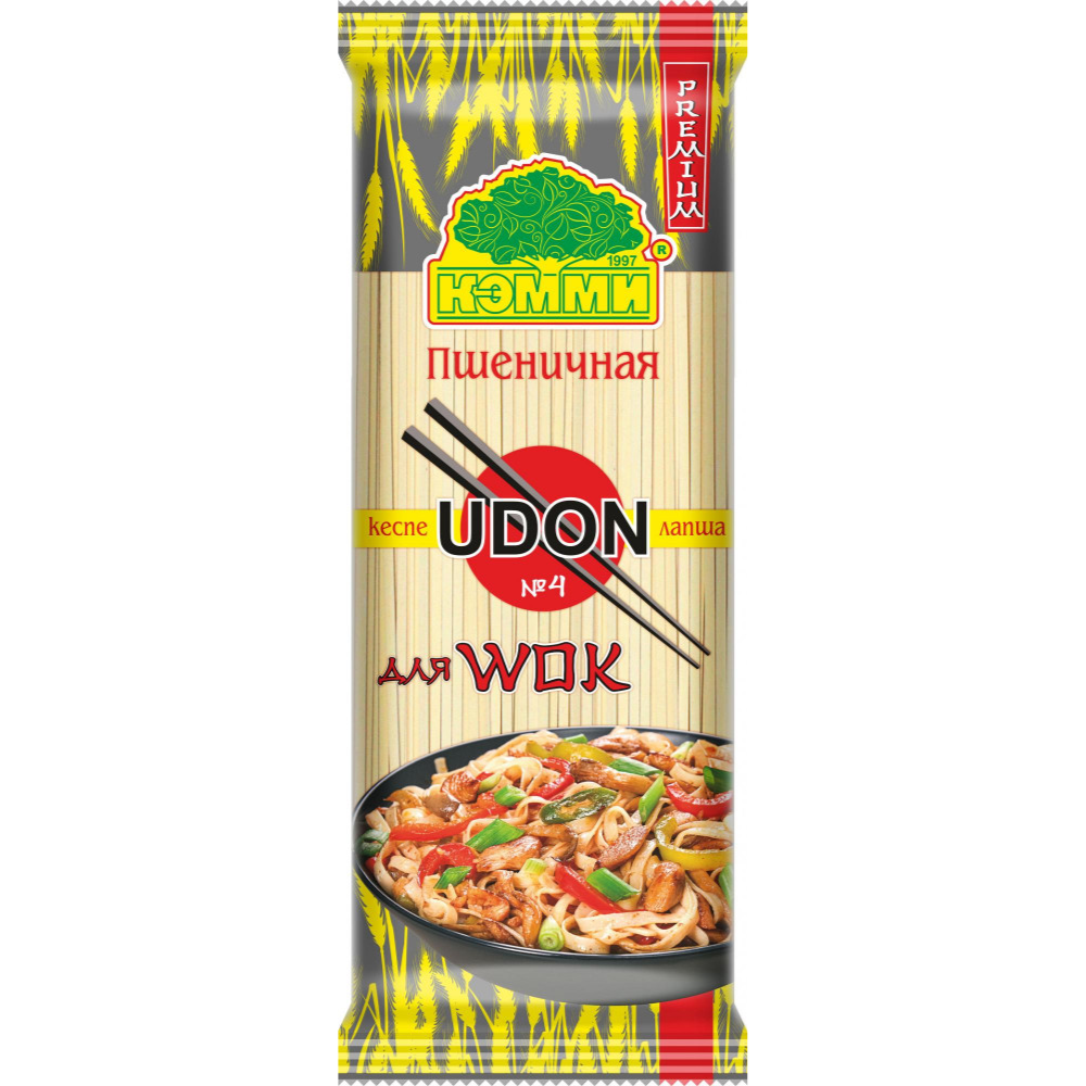 Лапша Кэмми Удон Пшеничная №4, 250 гр