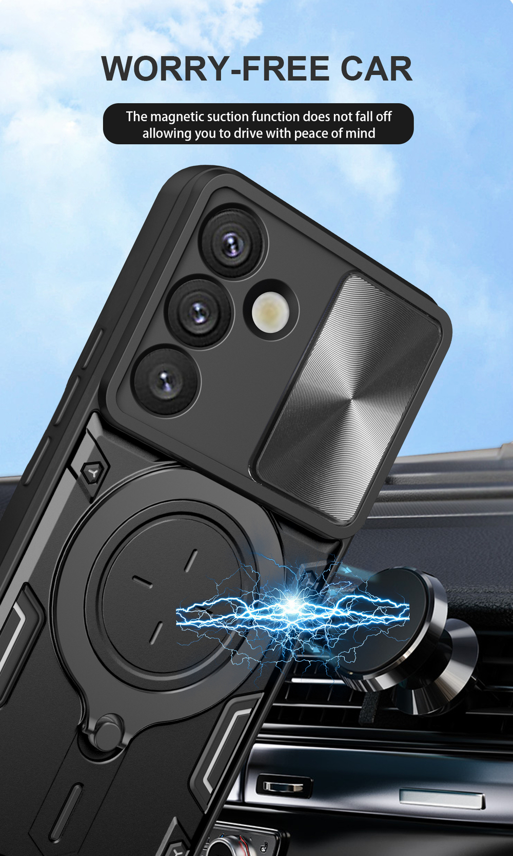 Чехол с кольцом Big Ring Case для Samsung Galaxy S24