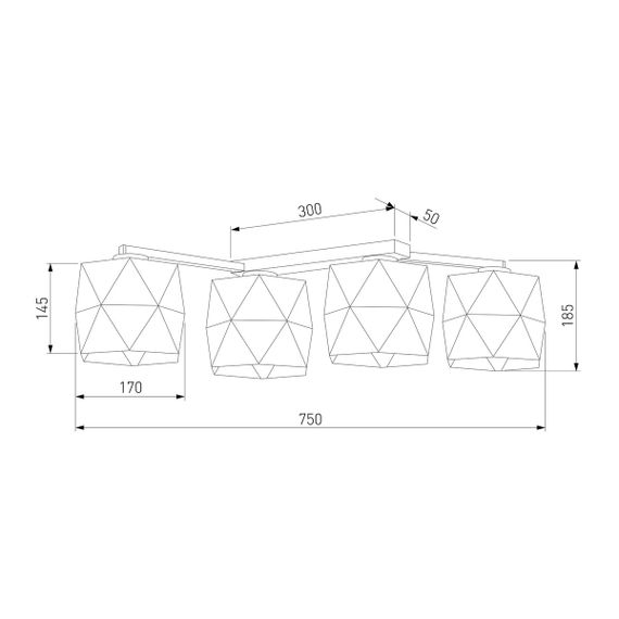 Потолочная люстра TK Lighting 3249 Siro White