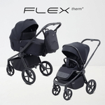 Детская коляска Rant Flex Therm Soft 3 в 1 с автокреслом Cruise Grey Midnight Black